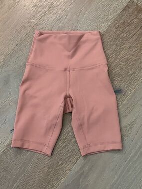 lululemon athletica High-Waist Bike Shorts - Dusty Rose/Brown size 0